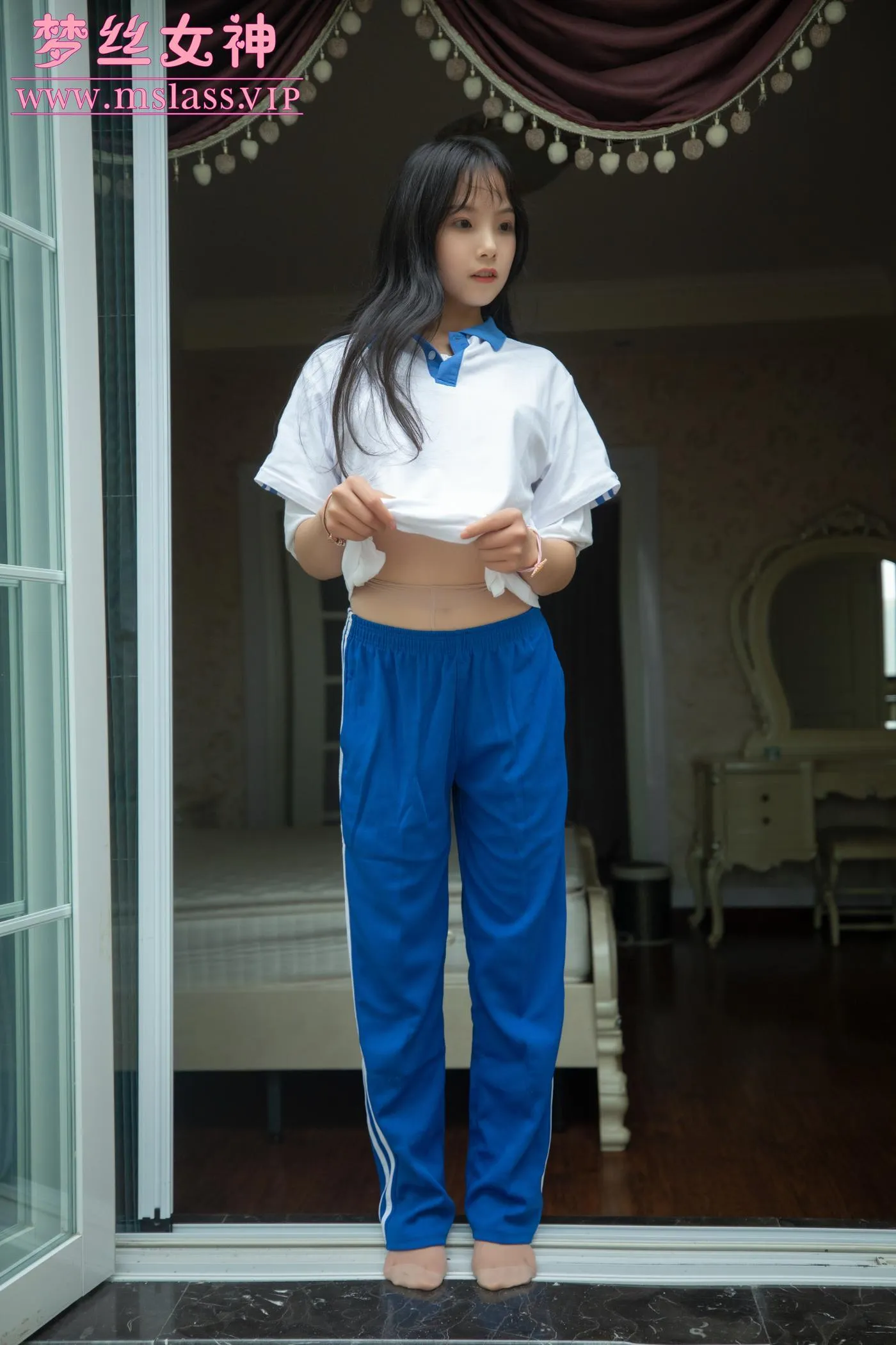 [MSLASS梦丝女神] 2020.12.13 NO.135 班花灵唯 校服纯白诱 [59P]插图8
